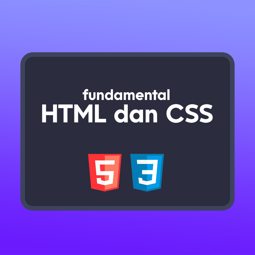 Fundamental HTML dan CSS banner full Fundamental HTML dan CSS banner full